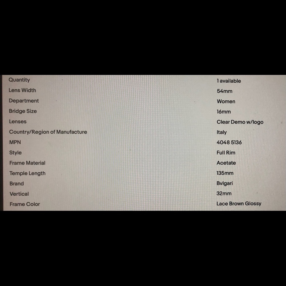 BN Bulgari brown and gold eyeglasses - Picture 7 of 7